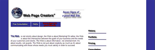 Seven signs of a bad website